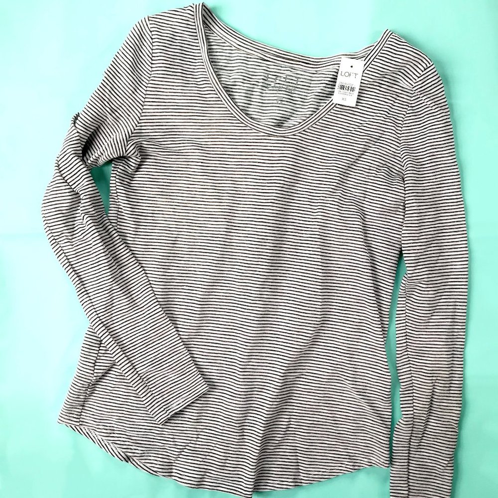 LOFT Striped Layering Tee